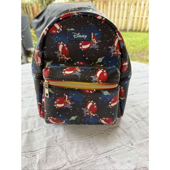 Loungefly Disney Stitch In Space All Over Print Mini Backpack Black Celestial main image 4